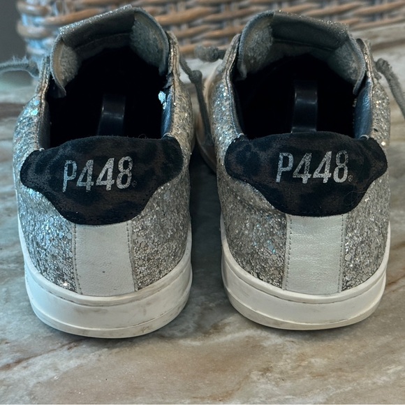 Women’s P448 Silver glitter sneakers- Size 38 - Picture 4 of 12